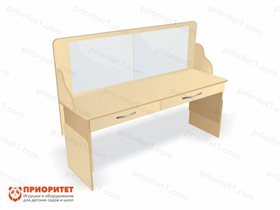 Стол логопеда с зеркалом и выдвижными ящиками Лого-Плюс