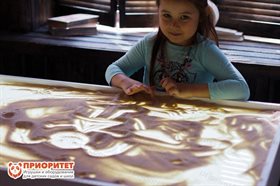 Большой световой стол для рисования песком