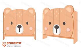 Шкаф 5-секционный с нишей под скамью Медведь