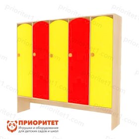 Шкаф 5-секционный с нишей под скамью Счастливая детвора