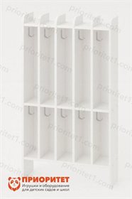 Вешалка для полотенец 2-х ярусная (5 секций) 70х20х115 из серии Медовая