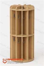 Вешалка для полотенец круглая на 12 ячеек (50х50х100) из серии Медовая