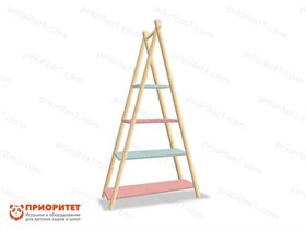 Стеллаж для игрушек и книг Домик