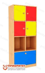 Модульная стенка Городок секция №4 (цветной фасад)