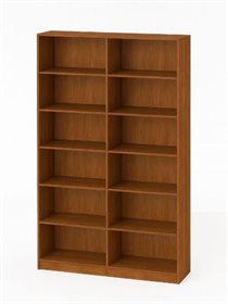 Стеллаж 120х60х200 из серии Медовая