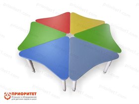 Стол растущий на регулируемых ножках Разноцветик