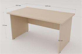 Стол прямоугольный классический из серии Медовая