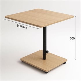 Стол прямоугольный растущий на одной ноге из серии Медовая