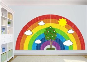 Комплексное настенное решение Радуга