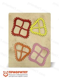 Тактильно-развивающая панель Волшебные шестеренки №1