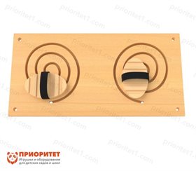 Панель-лабиринт Рисуем ногами №6 Две воронки