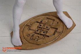Балансировочная доска-лабиринт Для ножек №3 (покрытая маслом)