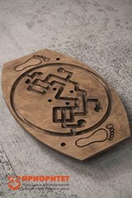 Балансировочная доска-лабиринт Для ножек №4 (покрытая маслом)