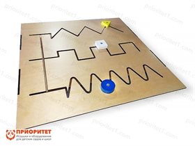 Тактильно-развивающая панель-лабиринт Ручкам на пользу