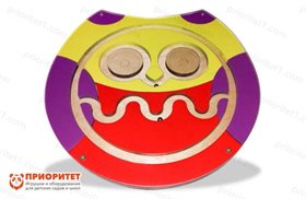 Тактильно-развивающая панель-лабиринт Мудрая совушка