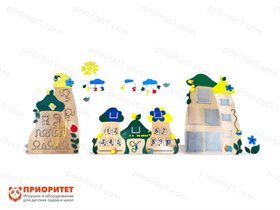 Набор тактильно-развивающих панелей Полянка умений