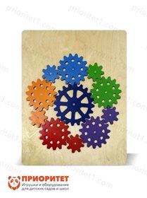 Тактильно-развивающая панель Волшебные шестеренки №3