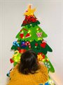 Рождественская ёлка 2024 из фетра, гирлянда, липучки, - фото 107903706