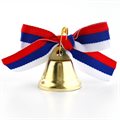 Колокольчик на булавке с бантом, триколор, d = 2,6 см - фото 108211302