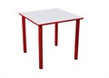 Стол на металлокаркасе (красный,серый) - фото 108239393