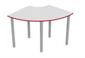 Стол на металлокаркасе сектор 90 (красный, серый) - фото 112164923