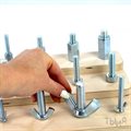Купить тренажер с гайками для развития мелкой моторики - фото 113287306