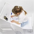 Купить набор стол и стул - Домик с грифельной доской (белый) - фото 113290321