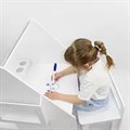 Купить набор стол и стул - Домик с грифельной доской (белый) - фото 113290331