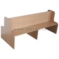 Скамья 2-х сторонняя со спинкой, высота сиденья 30 см. - фото 113385210