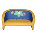 «Совенок с аппликацией» комплект детской мягкой мебели Земляничка сине-желтый, Расцветки модели «Совенок с аппликацией» - фото 113894492