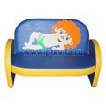 "Малыш с аппликацией" комплект детской мягкой мебели Веселый мальчик сине-желтый, Расцветки модели «Малыш с аппликацией» - фото 113894505