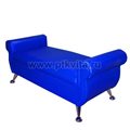 Кушетка с подлокотниками на хромированных ножках синий, Расцветки данной модели - фото 113894761