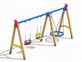 Качели Трёхместные КБ Фортуна 06 - фото 114848869