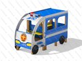 Домик для детей Автобус ДПС - фото 114850503