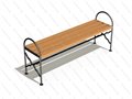 Скамейка парковая Рассвет без спинки - фото 114997796