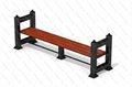 Лавка парковая Комфорт без спинки - фото 114997818