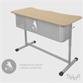 Купить Стол ученический 2-м регулируемый «Наука» с экраном | «Ты и Я!» - фото 114997977