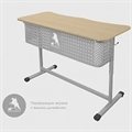 Купить Стол ученический 2-м регулируемый «Наука» с экраном | «Ты и Я!» - фото 114997982