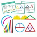 Палочки счетные "Геостикс" EDX Education, расширенный набор с заданиями (100 элементов) - фото 115203411