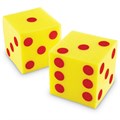 Гигантские игровые кубики "Точки" (12.5см., 2 элемента) Learning Resources LER0411 - фото 115204809