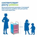 Мобильный стеллаж Сенсориум S с 5 контейнерами (3 малых, 2 средних контейнера) - фото 115219295