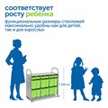 Мобильный стеллаж Сенсориум L с 9 контейнерами (3 малых, 6 больших контейнеров) - фото 115219437