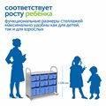 Мобильный стеллаж Сенсориум L с 9 контейнерами (6 средних, 3 больших контейнера) - фото 115219452