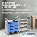 Мобильный стеллаж Сенсориум L с 15 контейнерами (9 малых, 6 средних контейнеров) - фото 115219490 Мобильный стеллаж Сенсориум L с 15 контейнерами (9 малых, 6 средних контейнеров) - фото 115219490