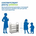 Мобильный стеллаж Сенсориум M с 3 прямыми полками - фото 115219515