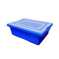 Контейнер синий с крышкой для Лего (42х31х16,5 см) Robo Master - фото 115219596