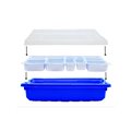 Контейнер синий с крышкой для Лего (42х31х10 см) Robo Master - фото 115219598