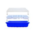 Контейнер синий с крышкой для Лего (42х31х10 см) Robo Master - фото 115778984