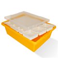Контейнер желтый для Spike Prime с крышкой и лотком (420*310*165 мм) - фото 115779000