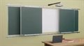Рельсовая раздвижная система с 4-мя меловыми/маркерными досками, интерактивной доской и проектором Skilo - фото 115801518